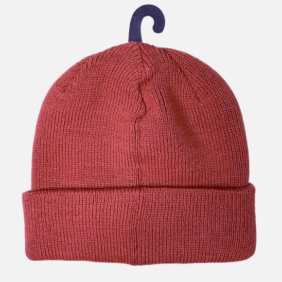 adidas Originals Trefoil Magic Earth Red White Knit Beanie Hat Adult's Fit - Picture 3 of 5